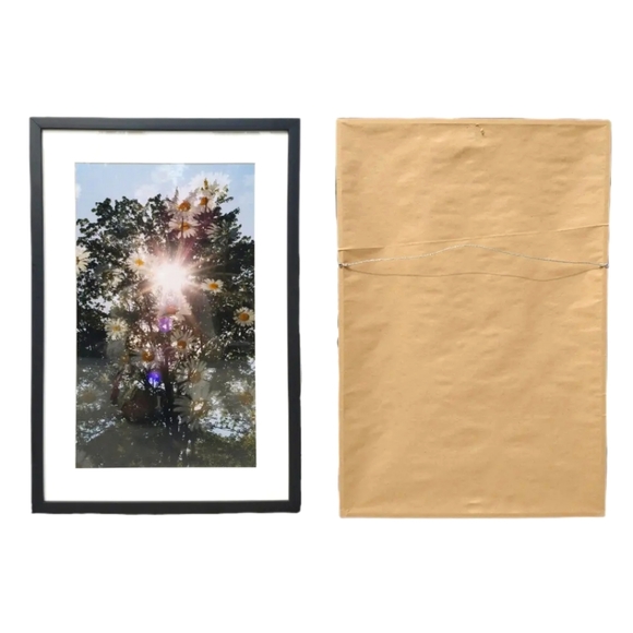 Framed Original Fine Art Nature Flower Print, 17 x 25 x 1, Metallic Print - Picture 3 of 3